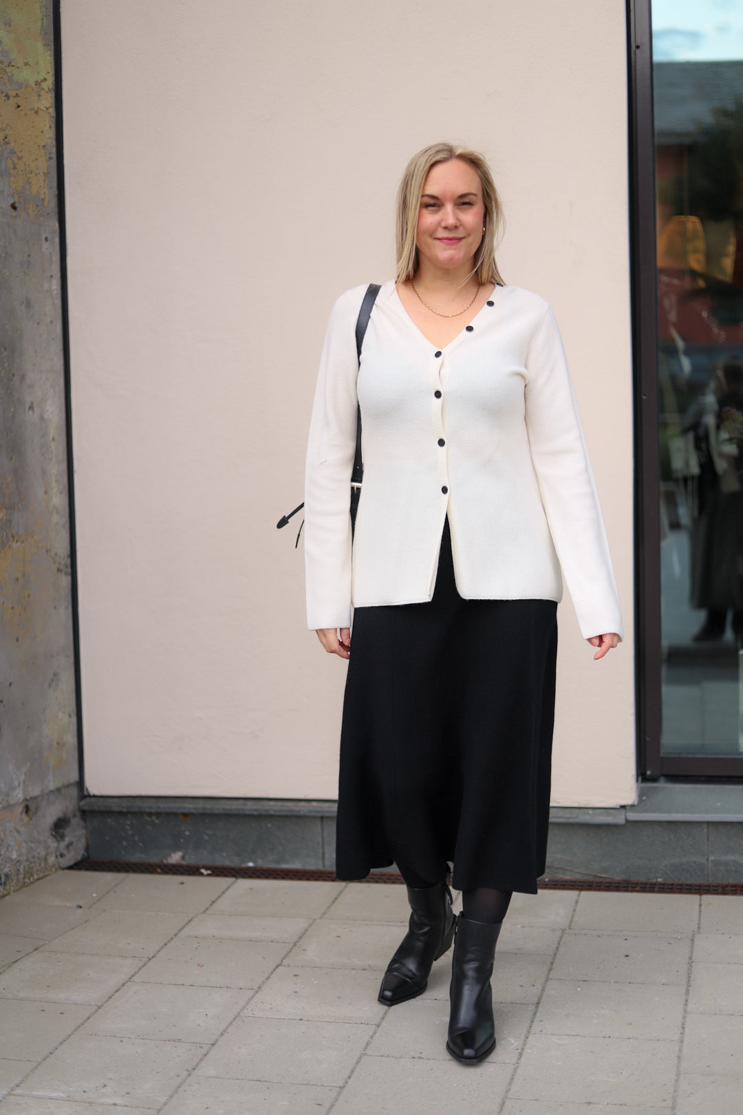Freja Merino Cardigan Eggshell