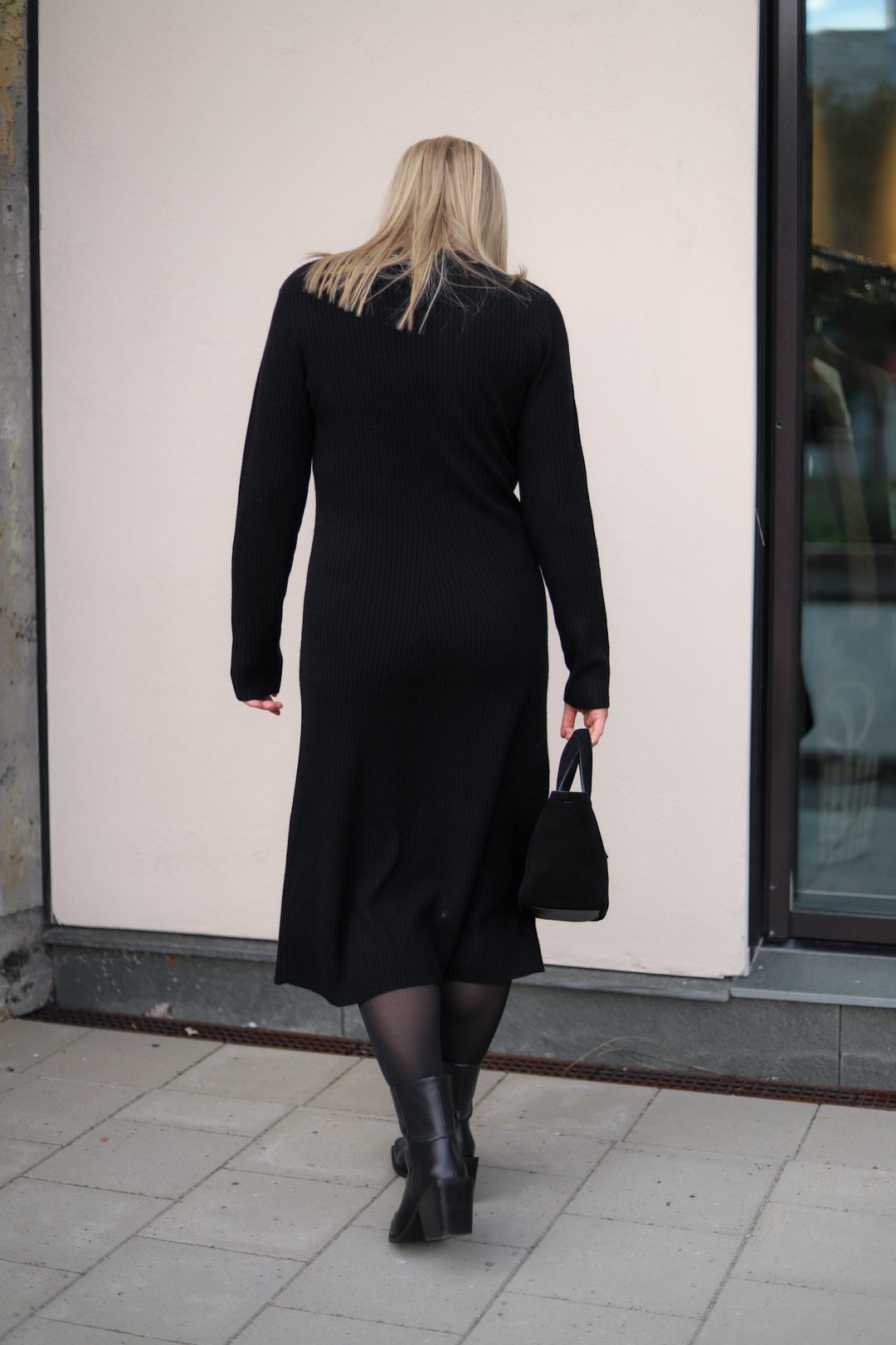 Mima Merino Dress Black