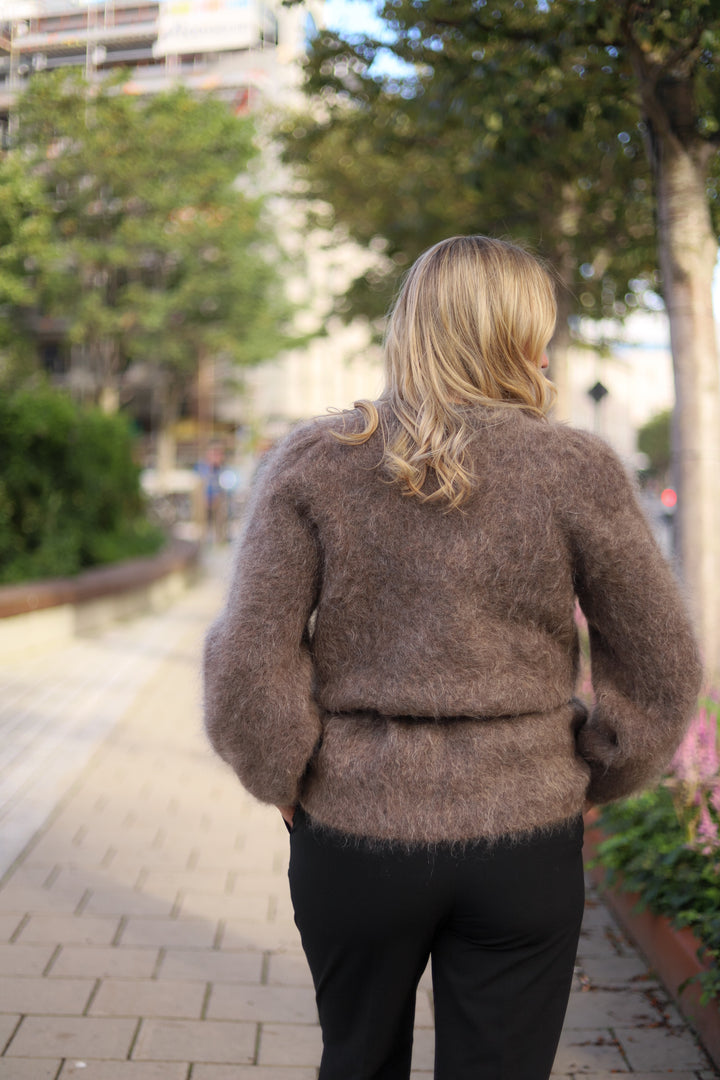 Fredrikke Chunky Cardigan Brown