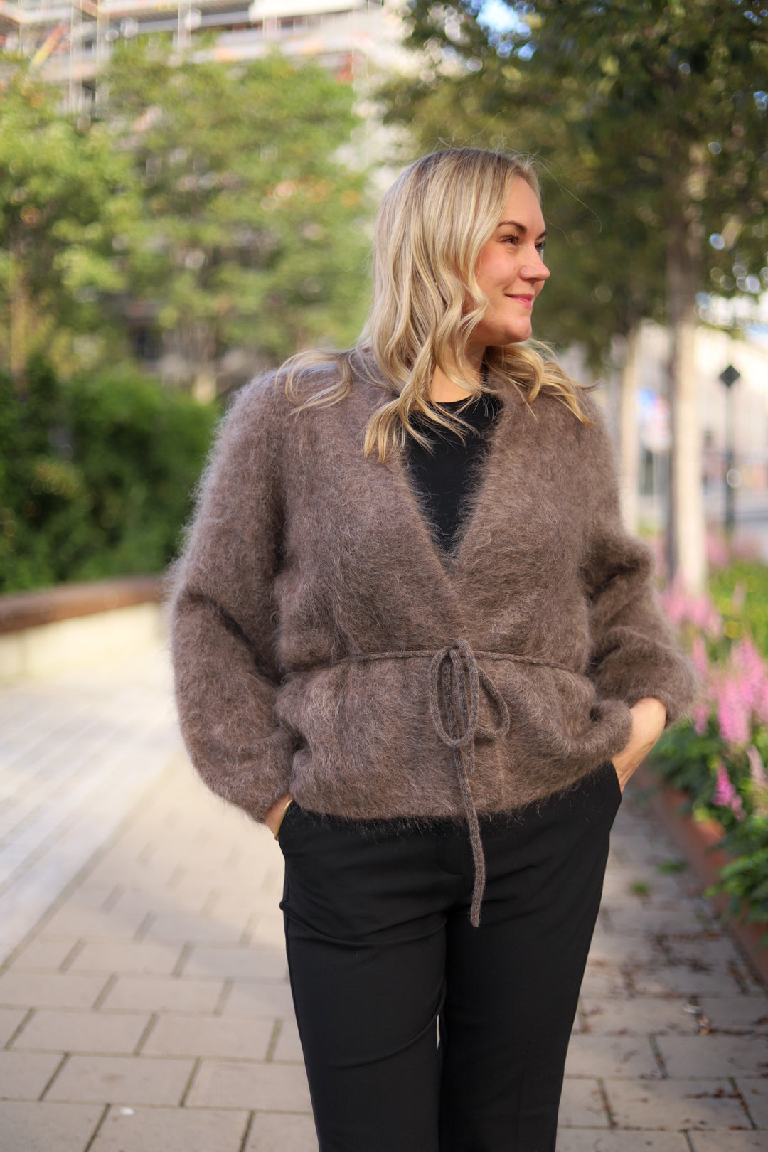 Fredrikke Chunky Cardigan Brown