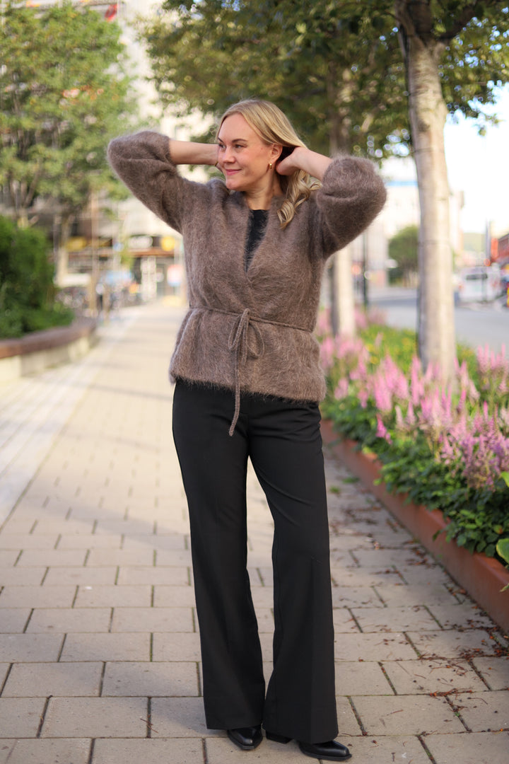 Fredrikke Chunky Cardigan Brown