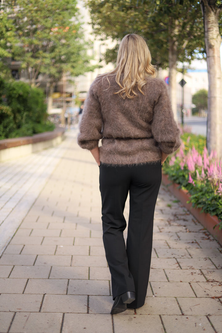 Fredrikke Chunky Cardigan Brown