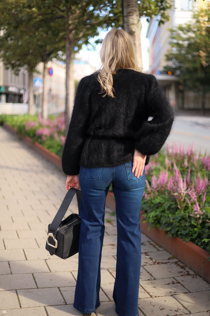 Fredrikke Chunky Cardigan Black