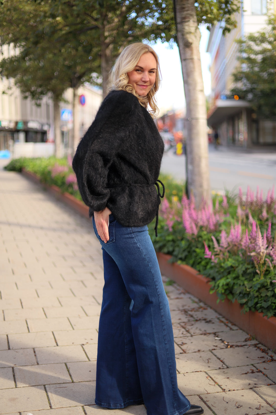 Fredrikke Chunky Cardigan Black