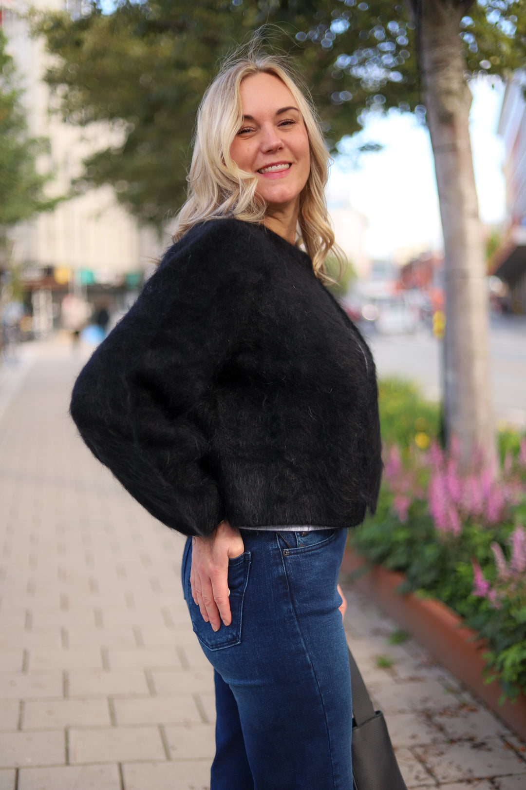 Amelia Chunky Cardigan Black