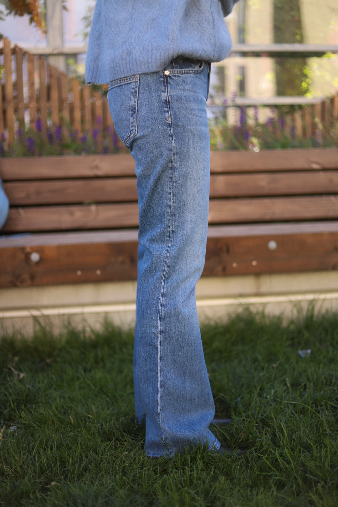 W Low Jeans Mid Blue