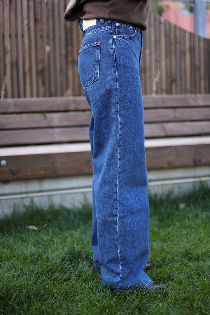 W. Wide Jeans Mid Blue