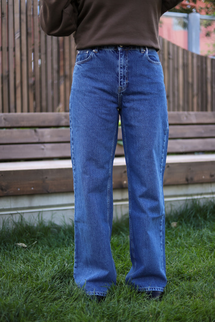 W. Wide Jeans Mid Blue
