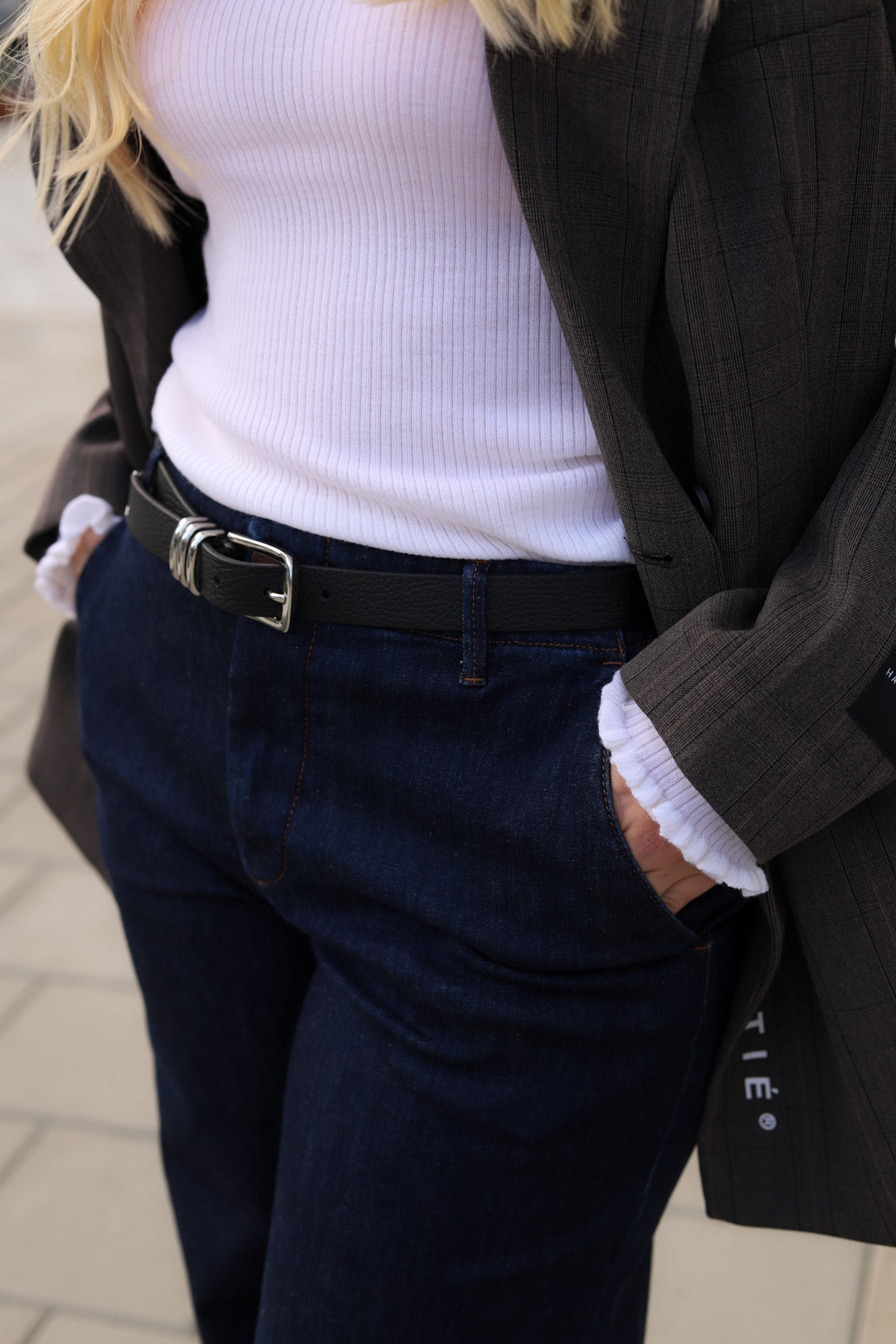 Tribel Belt Black Silver