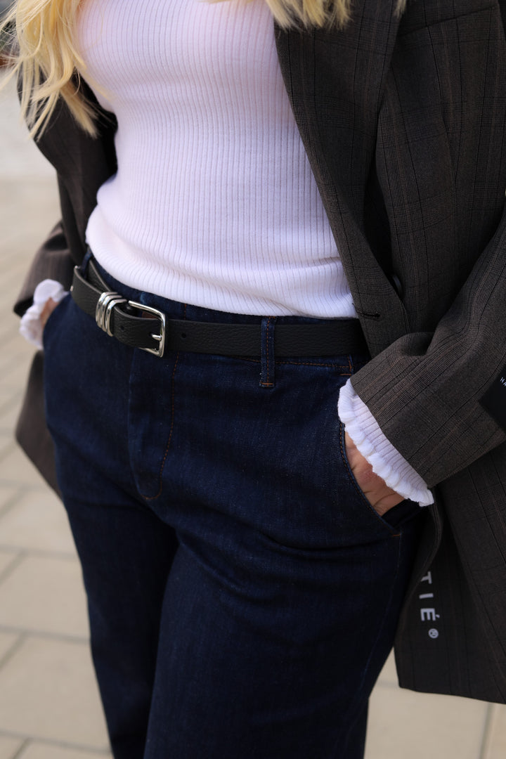 Tribel Belt Black Silver