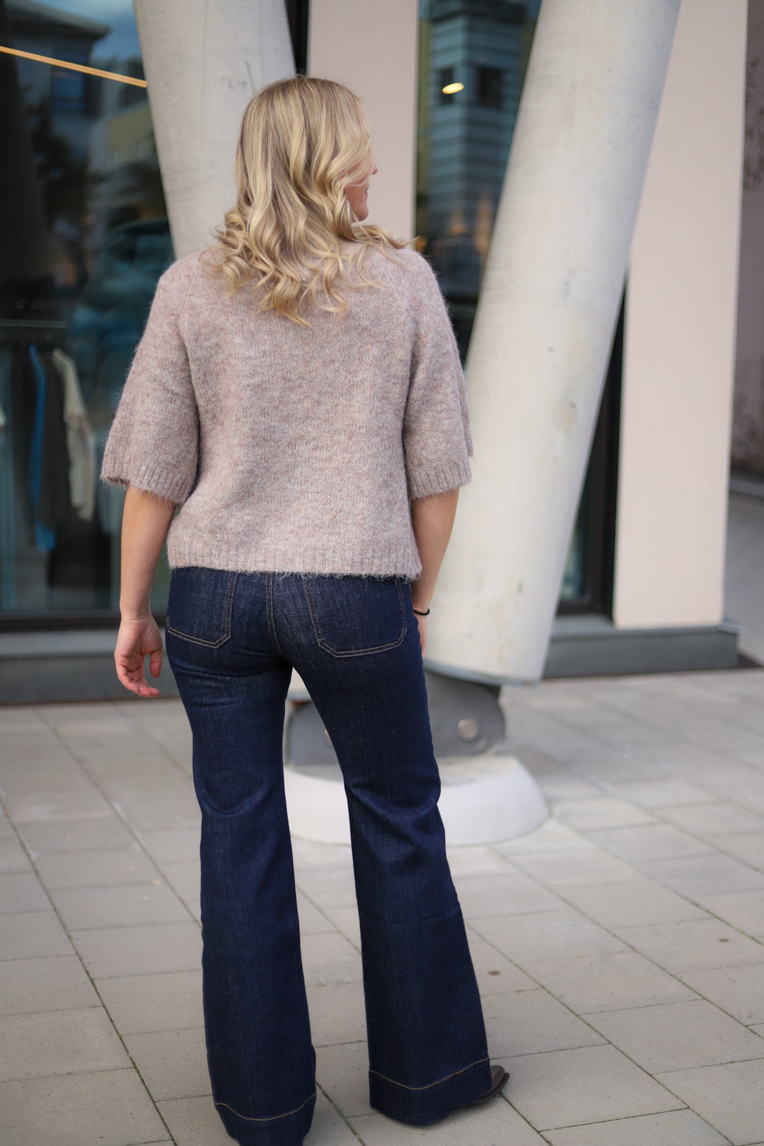 Benuta Fluffy Cardigan Beige Melange