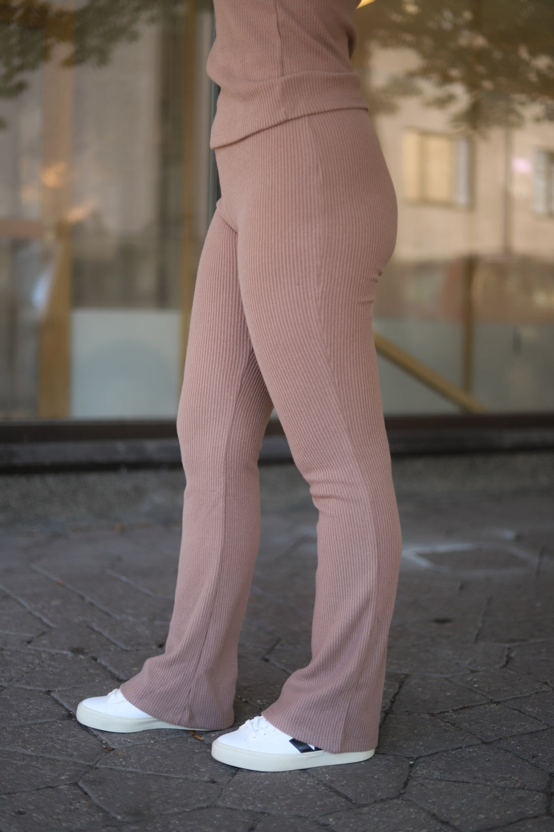 Daniela Rib Trouser Brown Melange