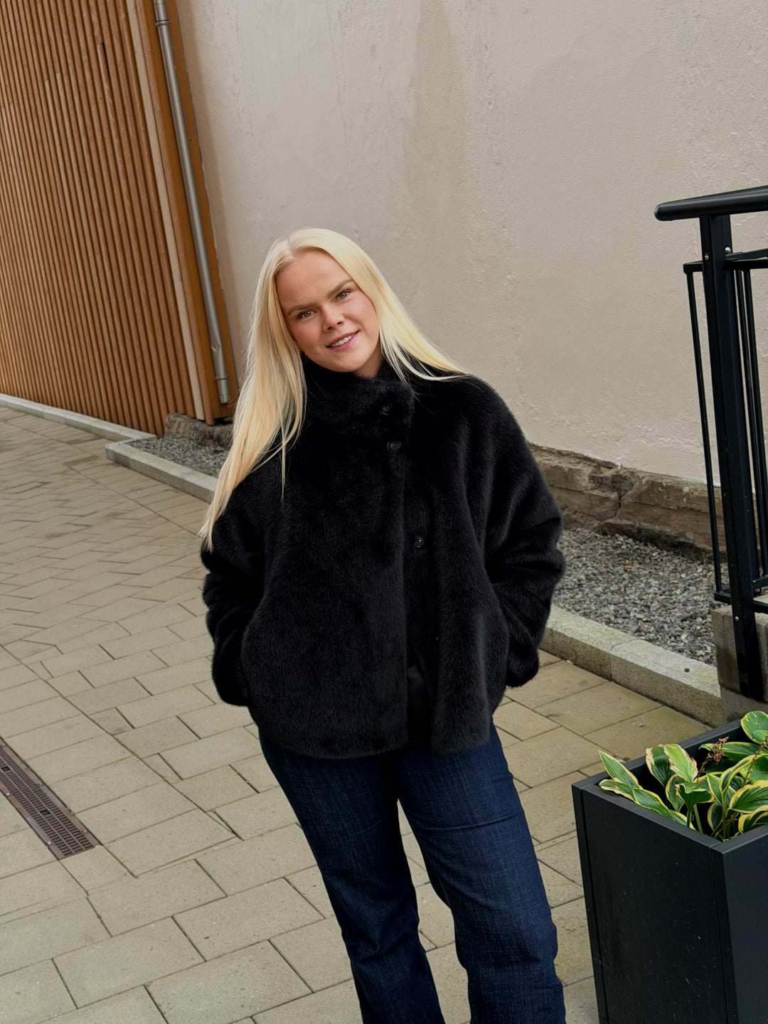 Mallow Faux Mink Dark Grey