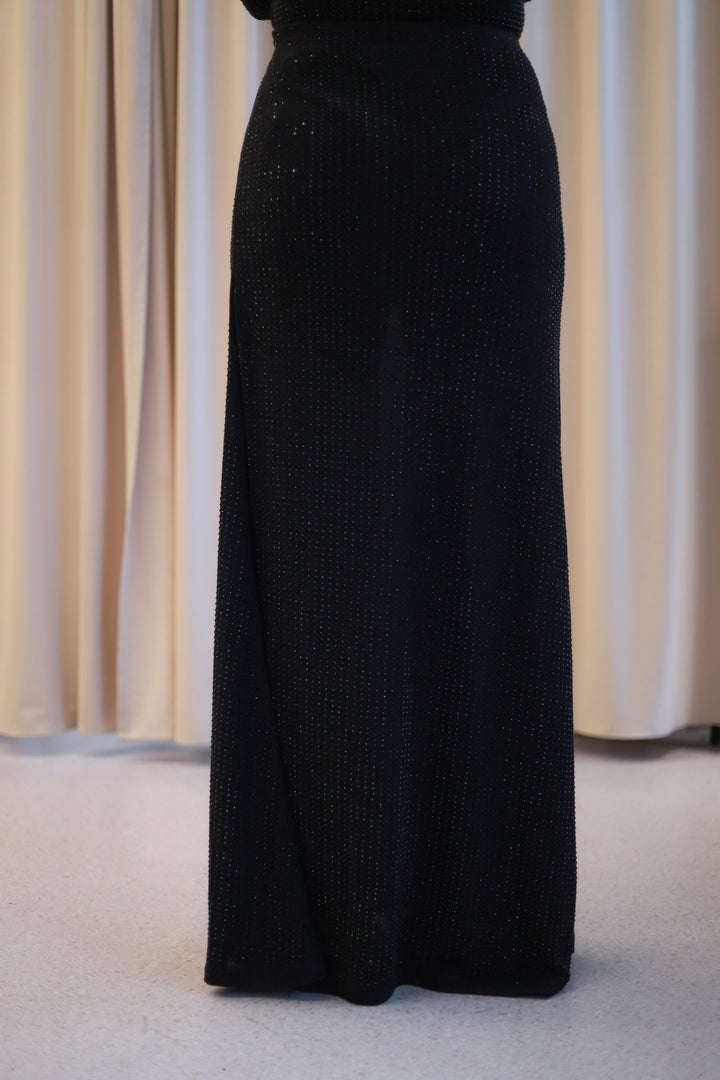 Luxe Sequin Skirt Black