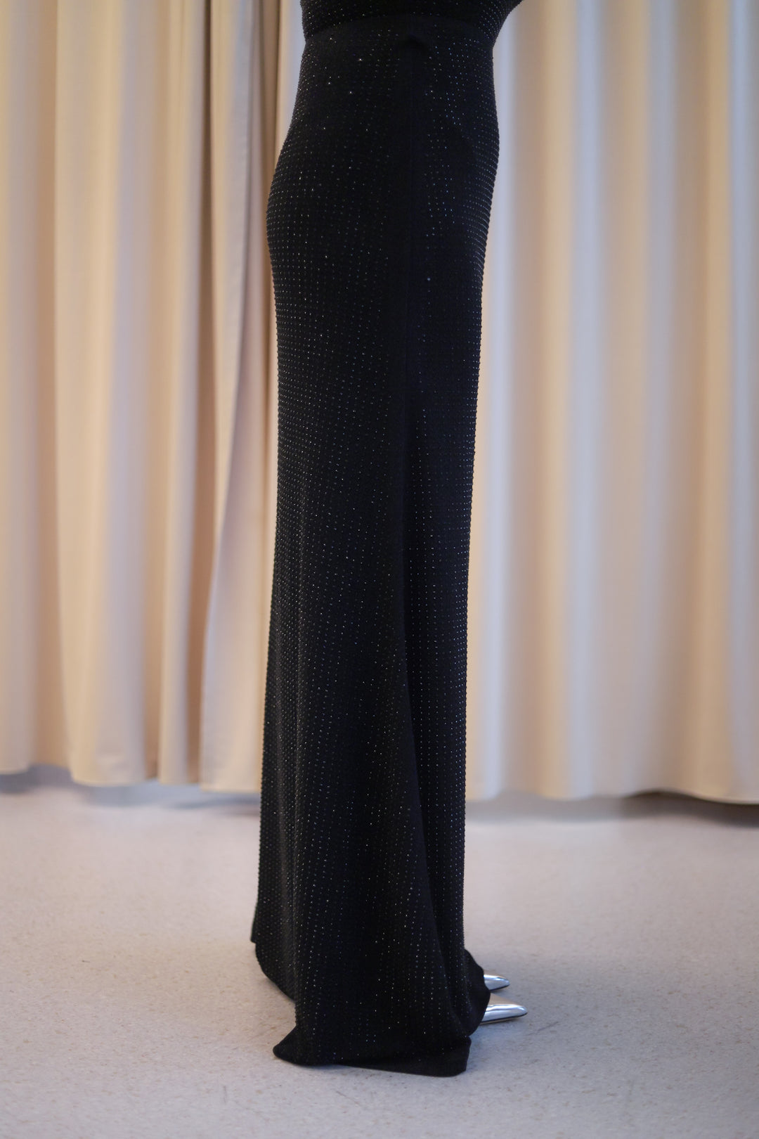 Luxe Sequin Skirt Black