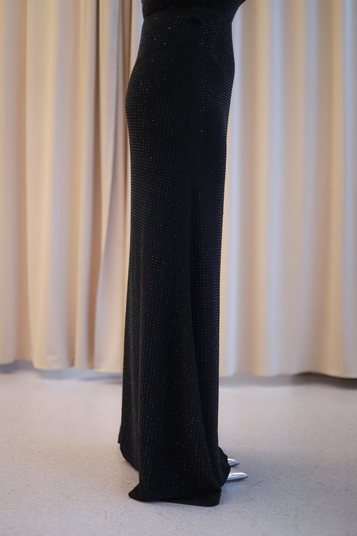 Luxe Sequin Skirt Black