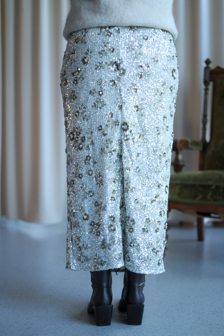Magnolia HW Skirt EMB Silver/T Coco