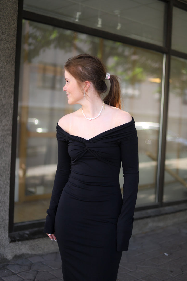 Off Shoulder Dress Black