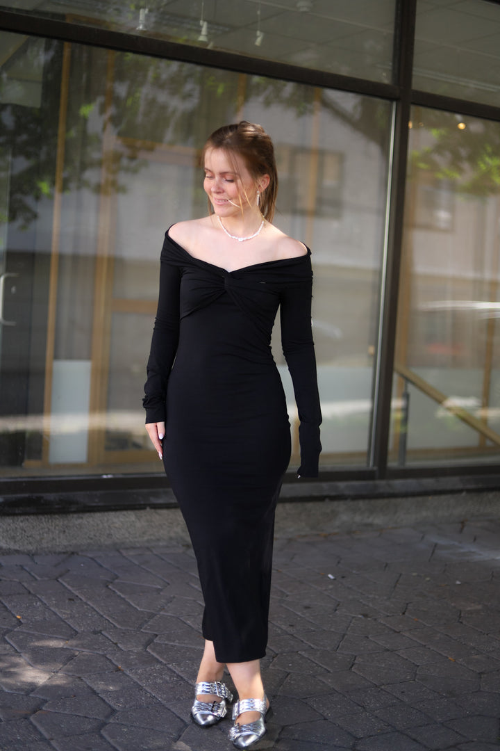 Off Shoulder Dress Black