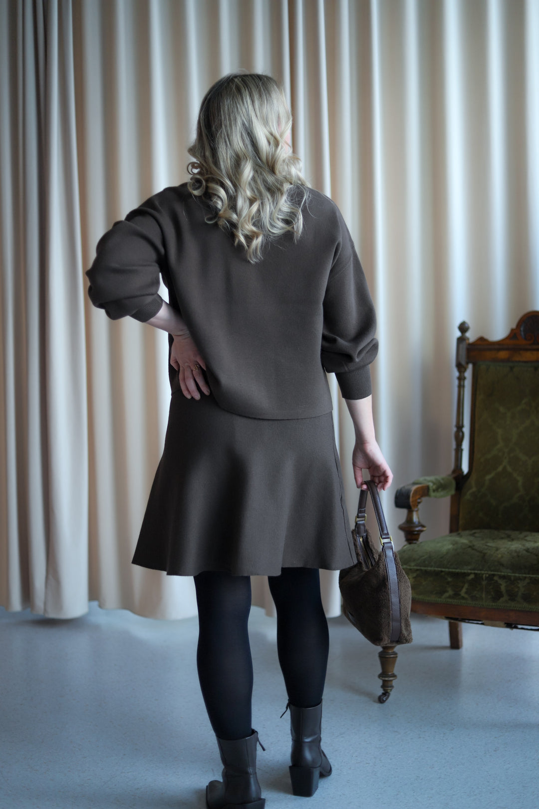 Mercy East Skirt Slate