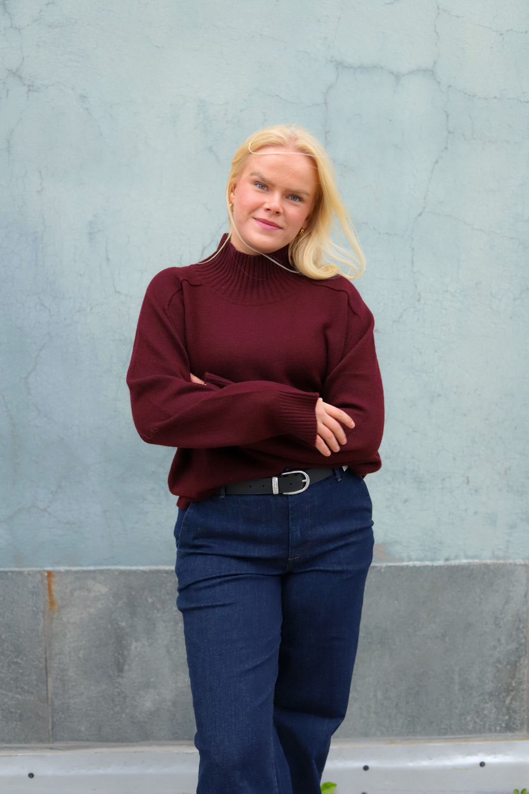 Rico Cashmere Turtleneck Burgundy
