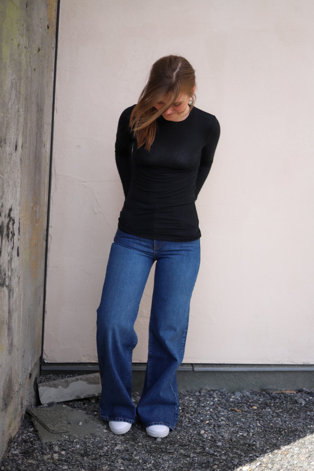 Angela LS T-shirt Black