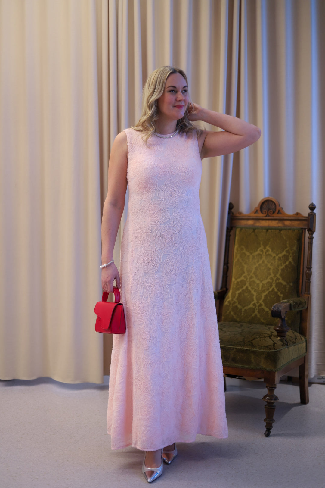 Mesh Maxi Dress Orchid Ice