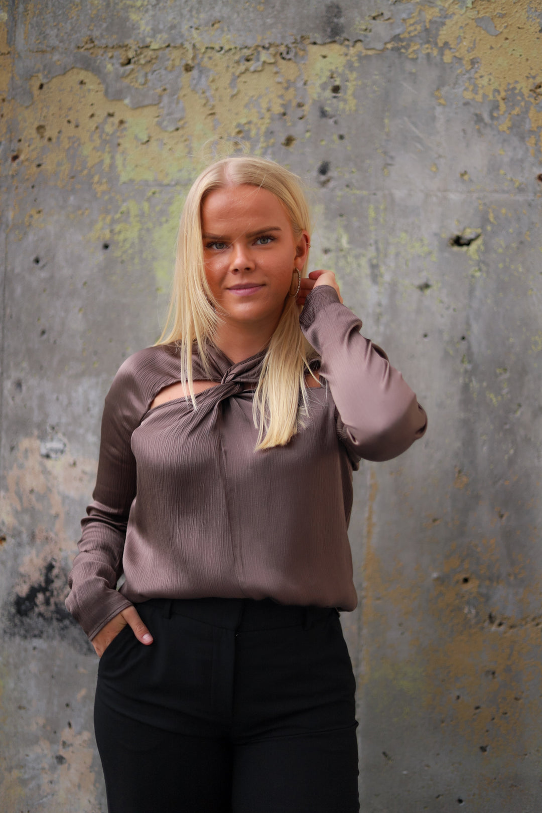 Rana Blouse Dark Taupe
