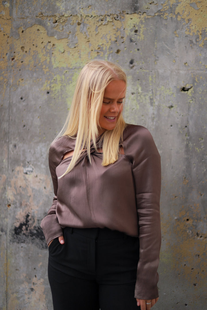 Rana Blouse Dark Taupe