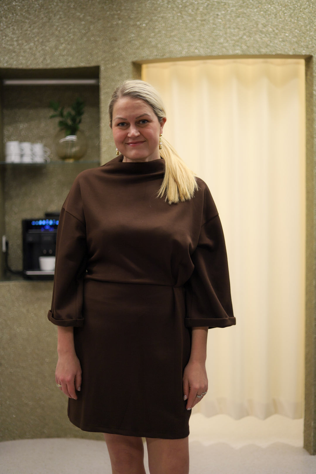 Elle Dress Cocoa Brown