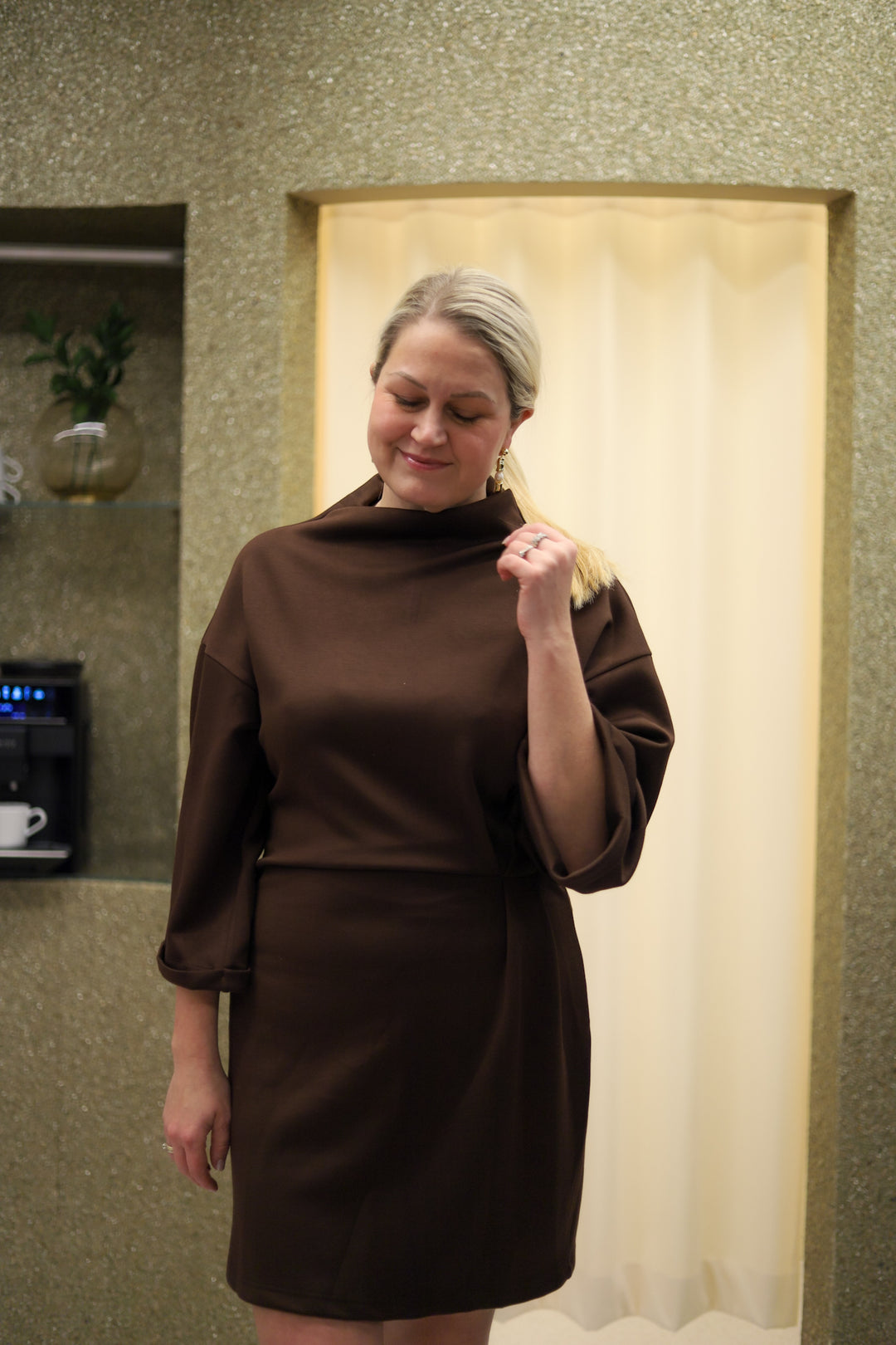 Elle Dress Cocoa Brown