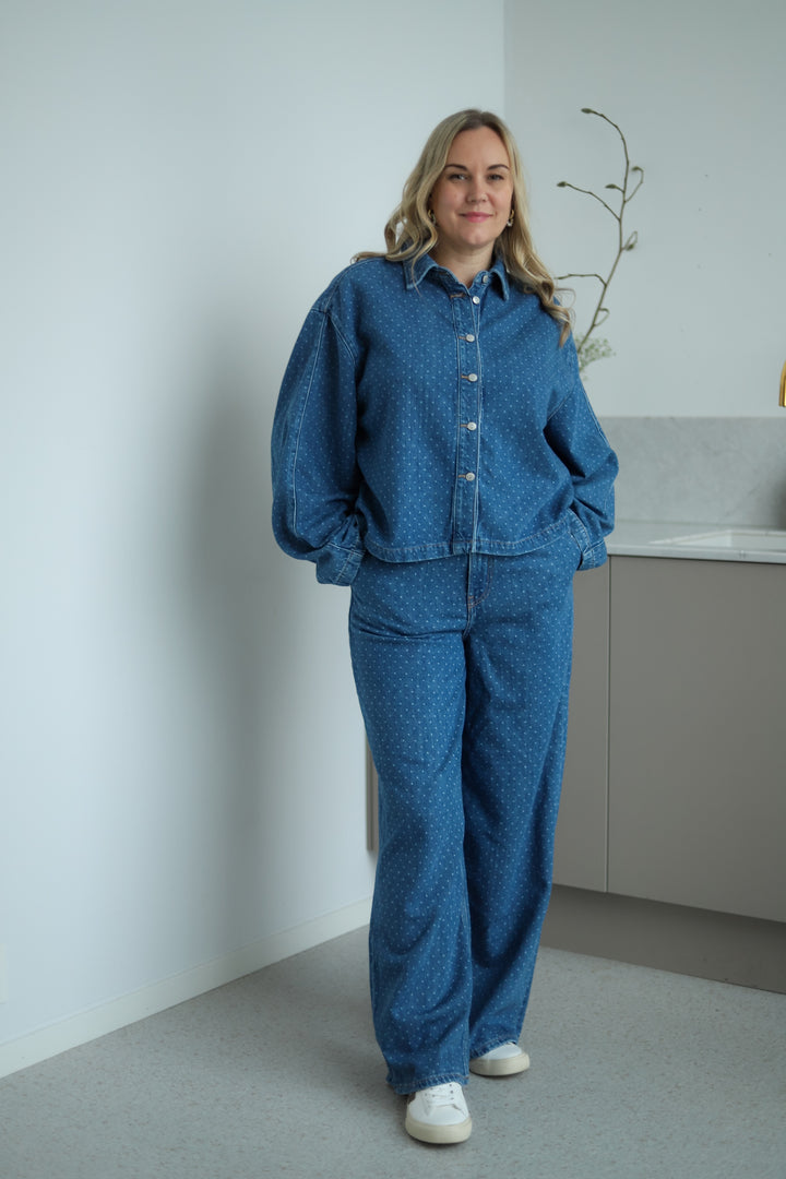 Jace Jeans Mid Blue Dot