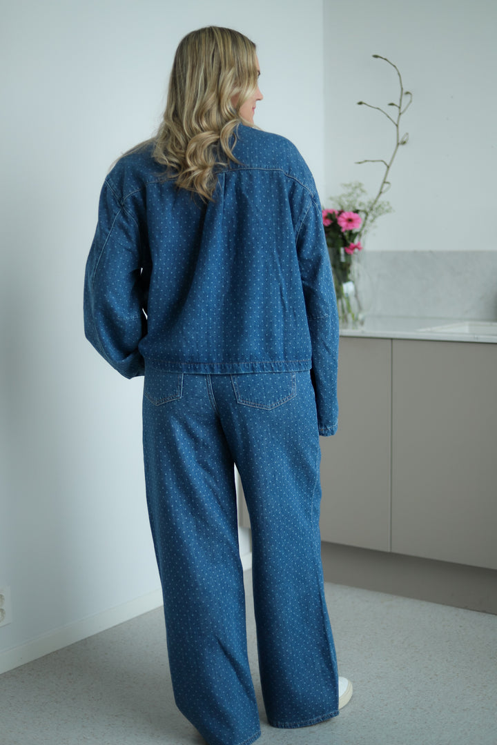 Jace Jeans Mid Blue Dot