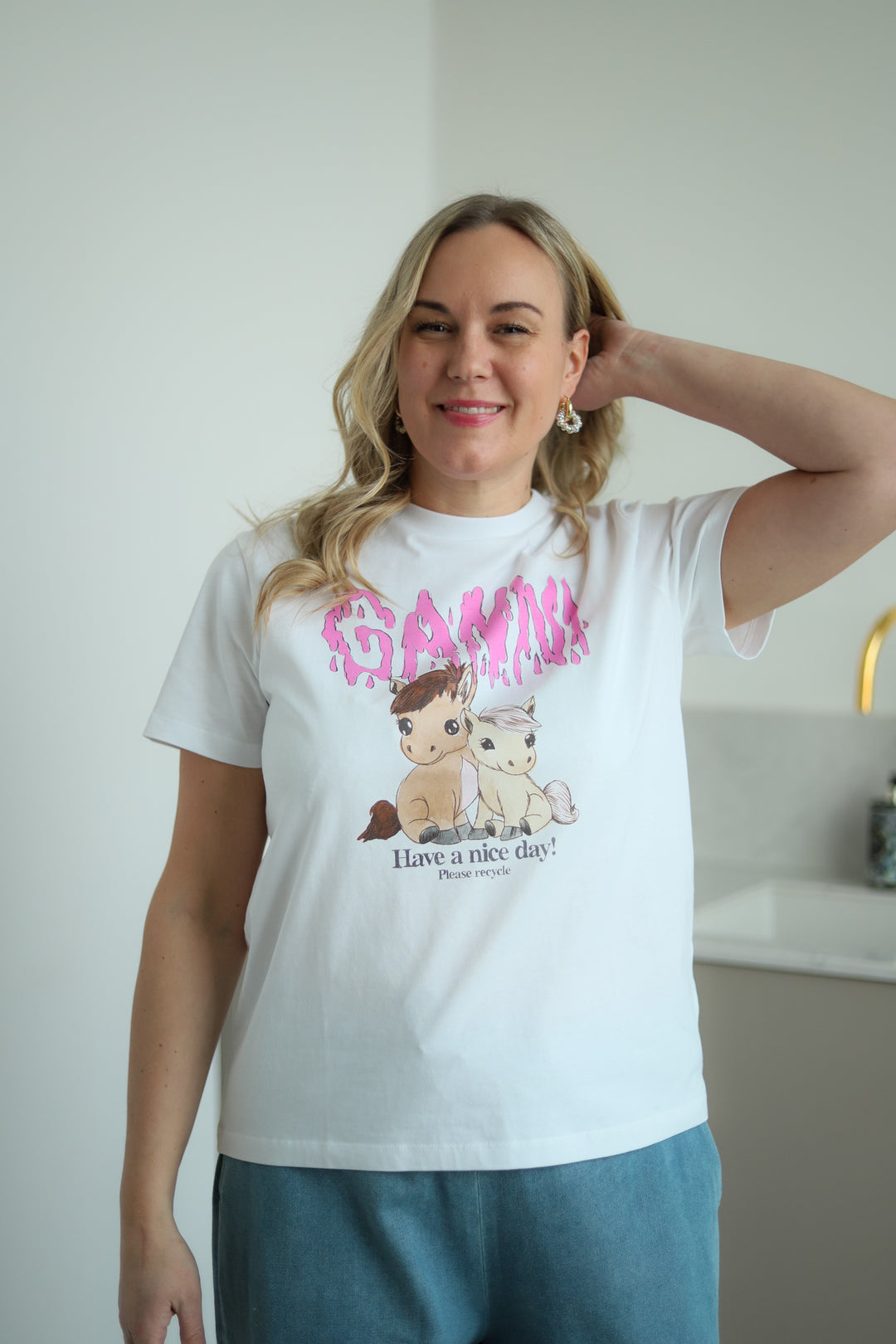 Basic Cotton Jersey T-shirt Bright White
