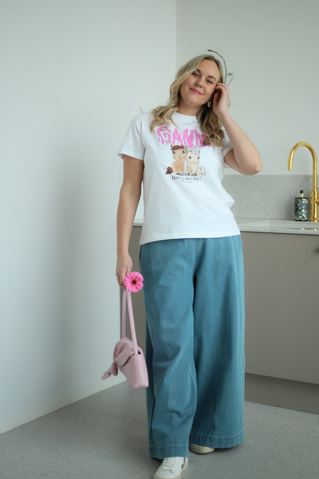 Basic Cotton Jersey T-shirt Bright White