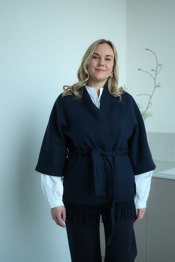 Akila Lambswool Jacket Navy