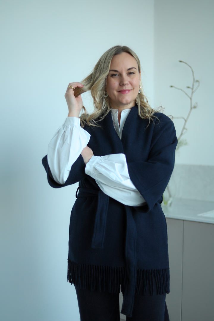 Akila Lambswool Jacket Navy