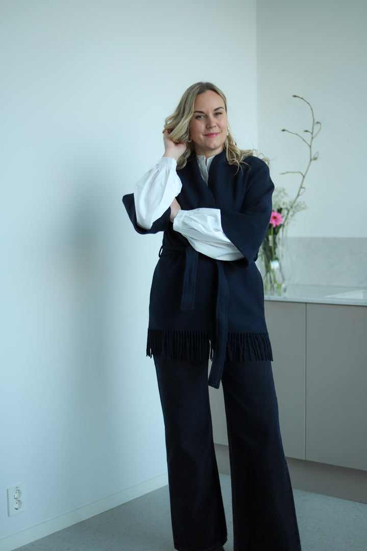 Akila Lambswool Jacket Navy