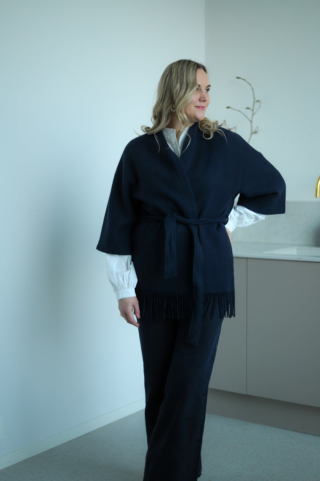 Akila Lambswool Jacket Navy