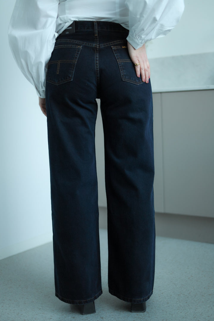 Lindsay Palazzo Blue Black Stone