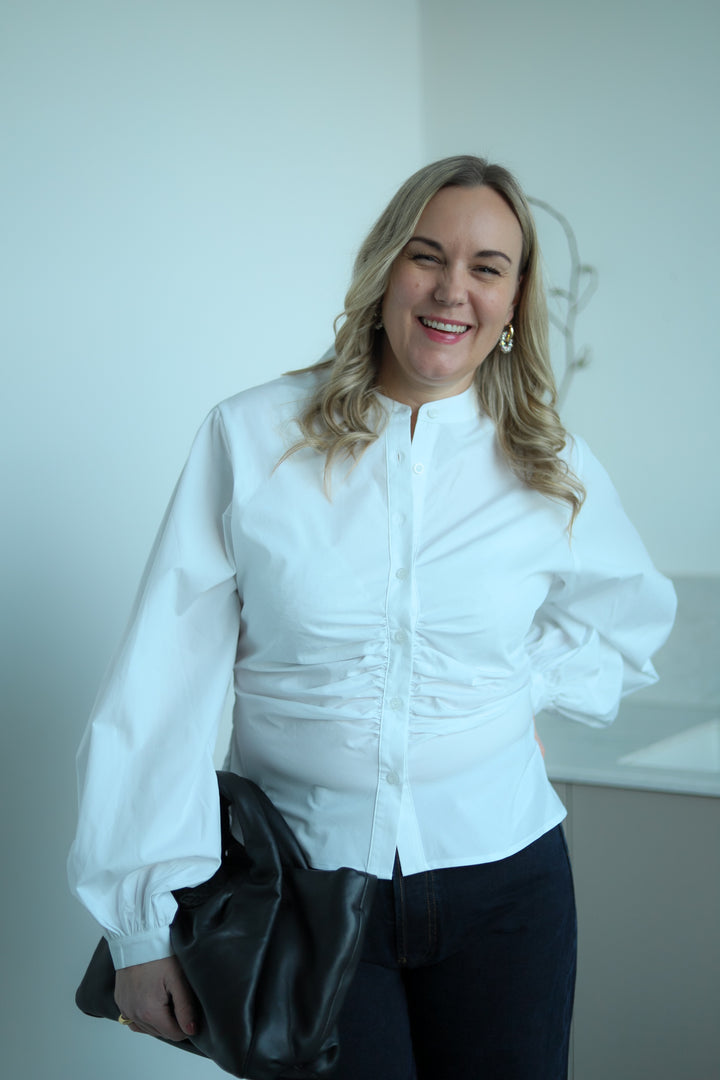 Velora Poplin Shirt White