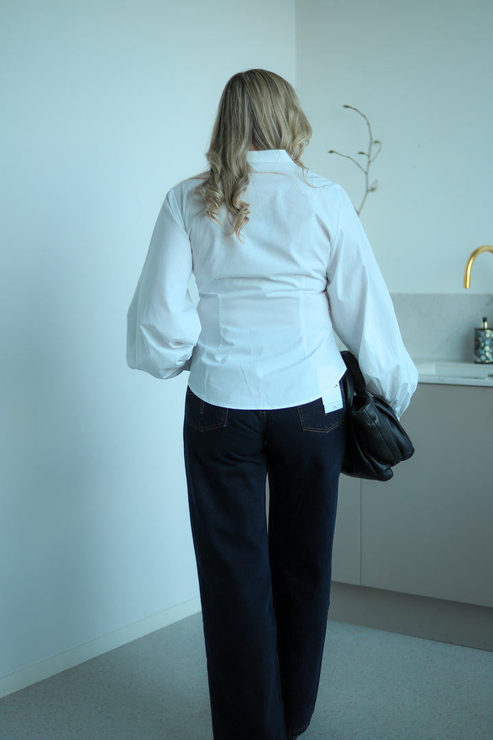 Velora Poplin Shirt White