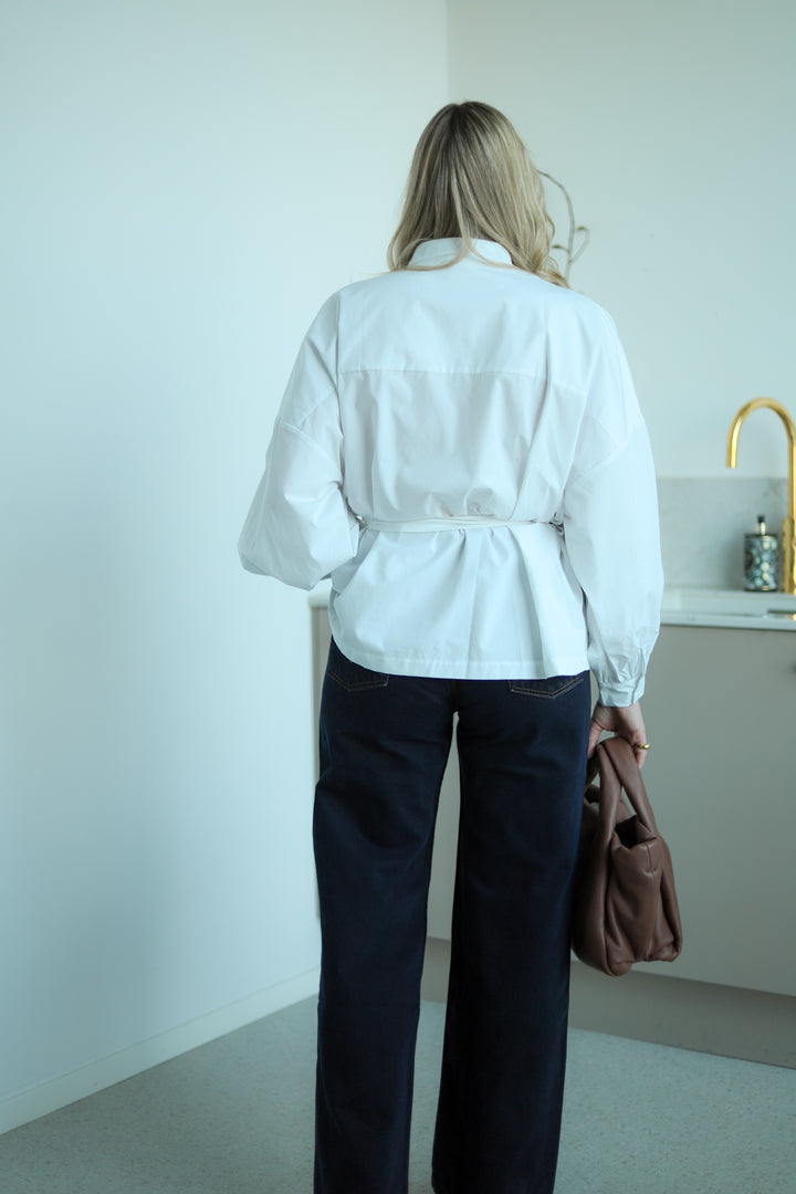 Paloma Poplin Shirt White