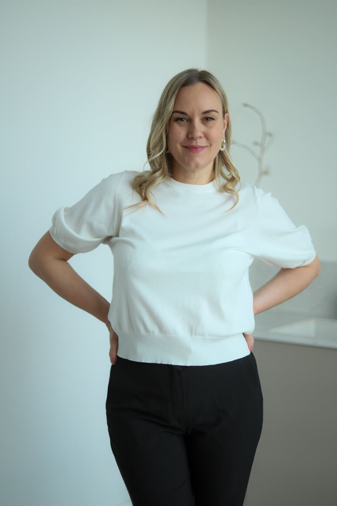 Sefika Rachelle 2/4 Pullover Egret
