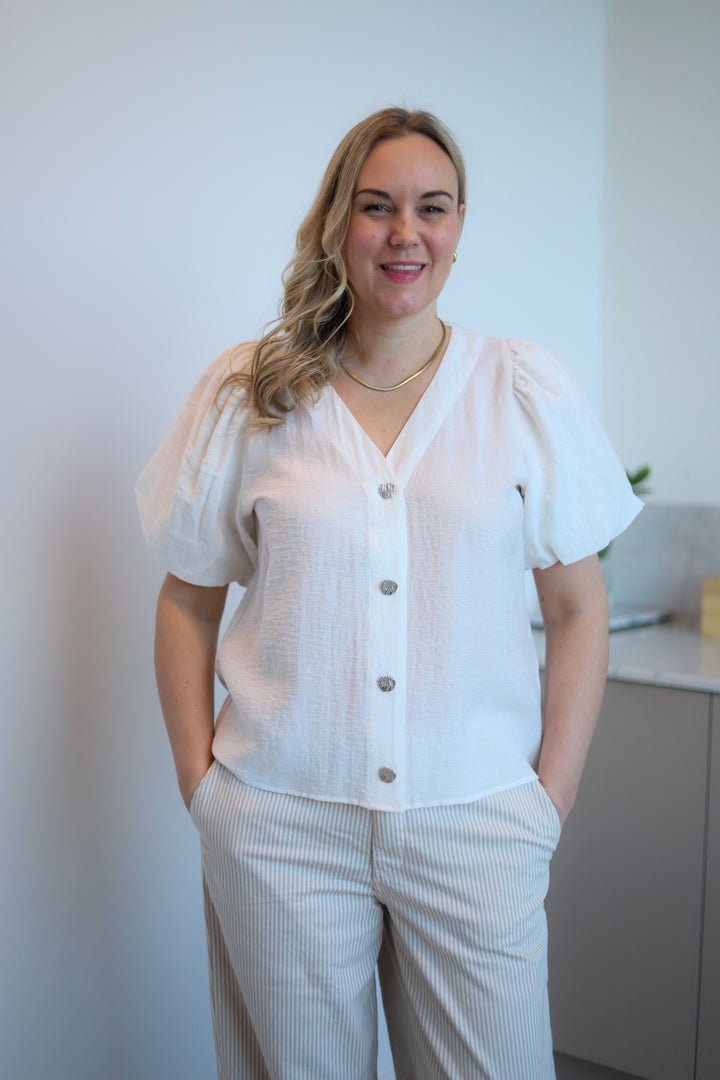 Palina Blouse Star White