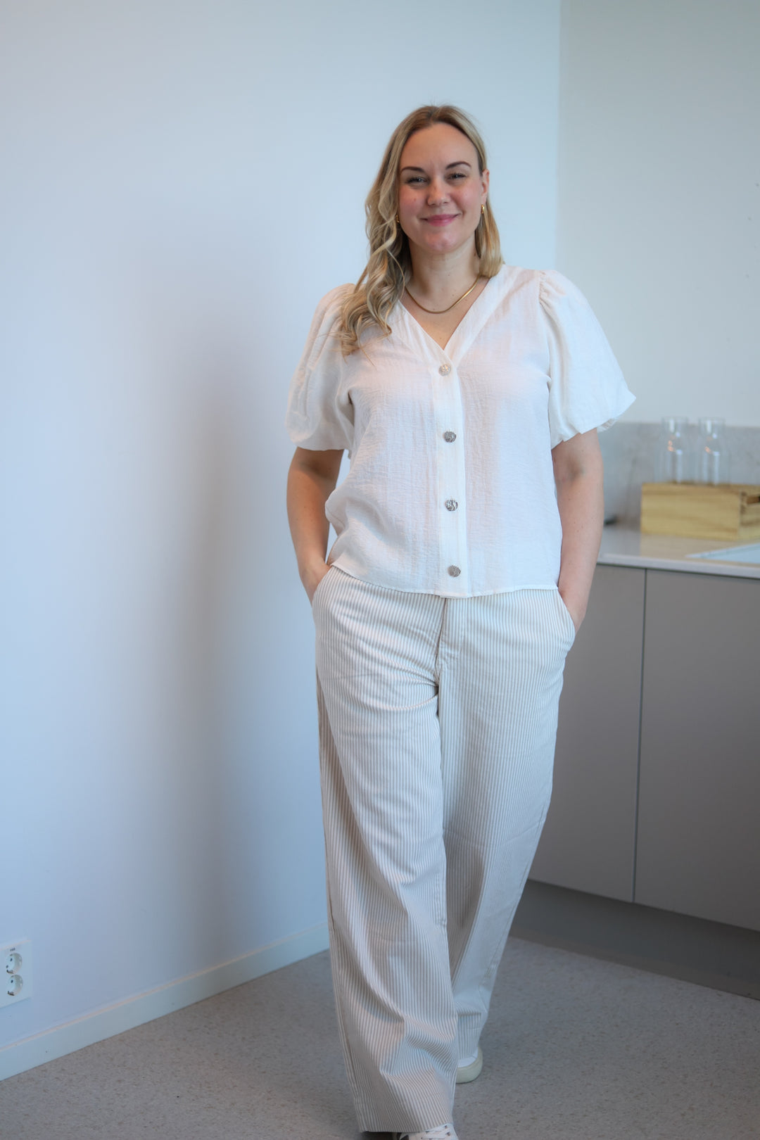Palina Blouse Star White