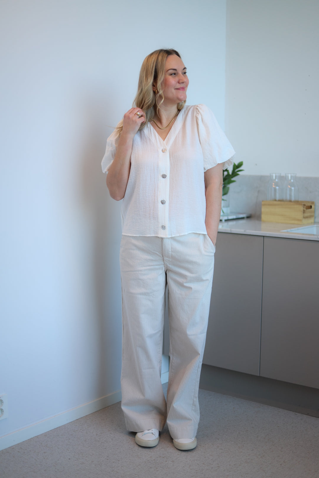 Palina Blouse Star White