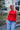 Cotton Poplin Smock Tie String Top Racing Red