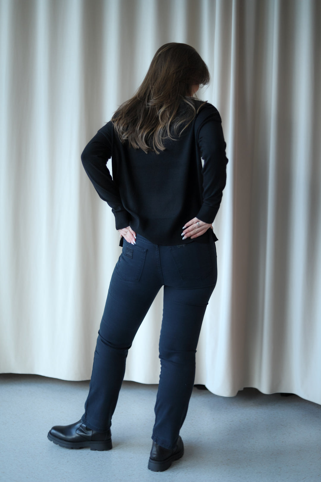 Malena F Comfort Lea Navy