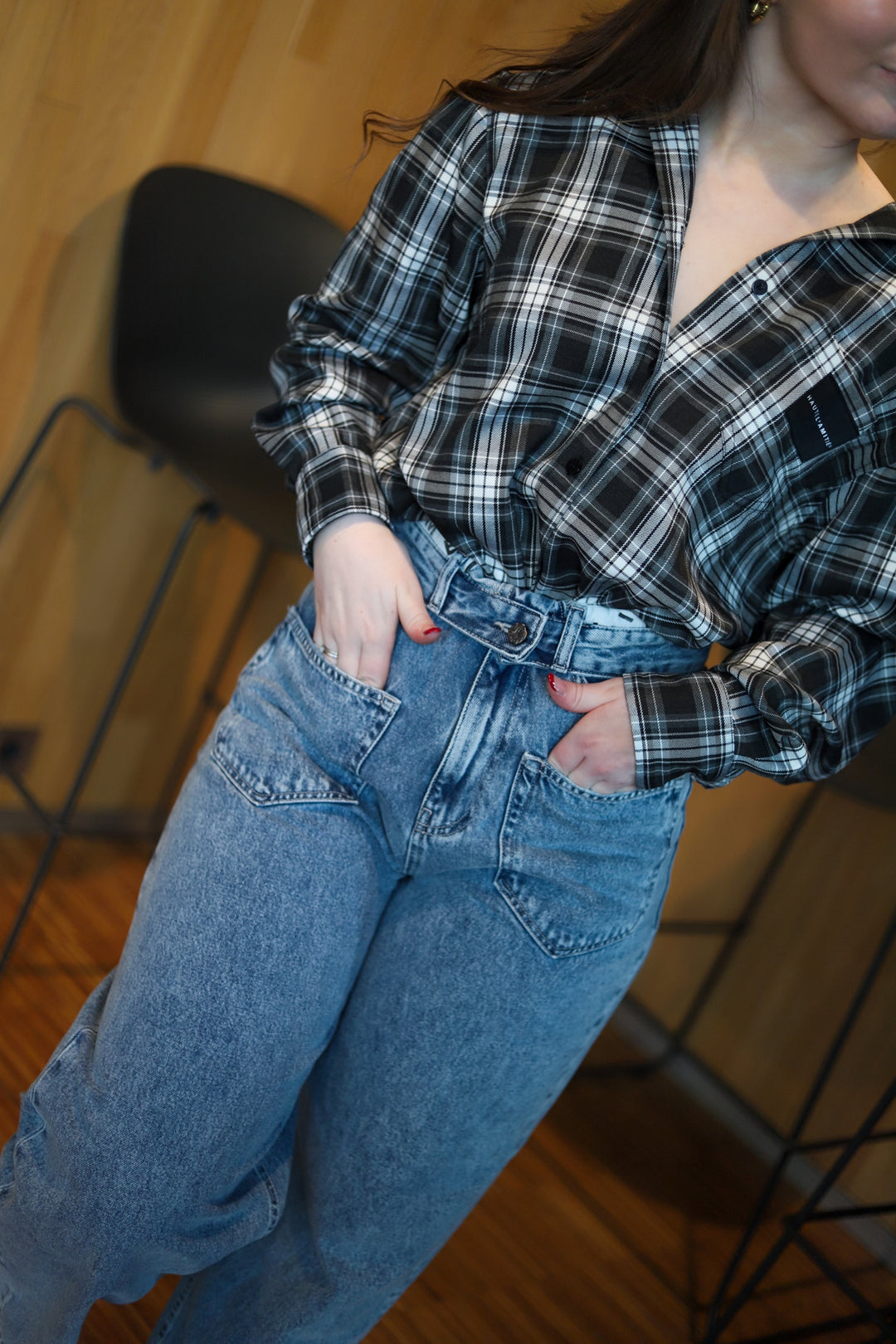 Haute Check Shirt Grey Check
